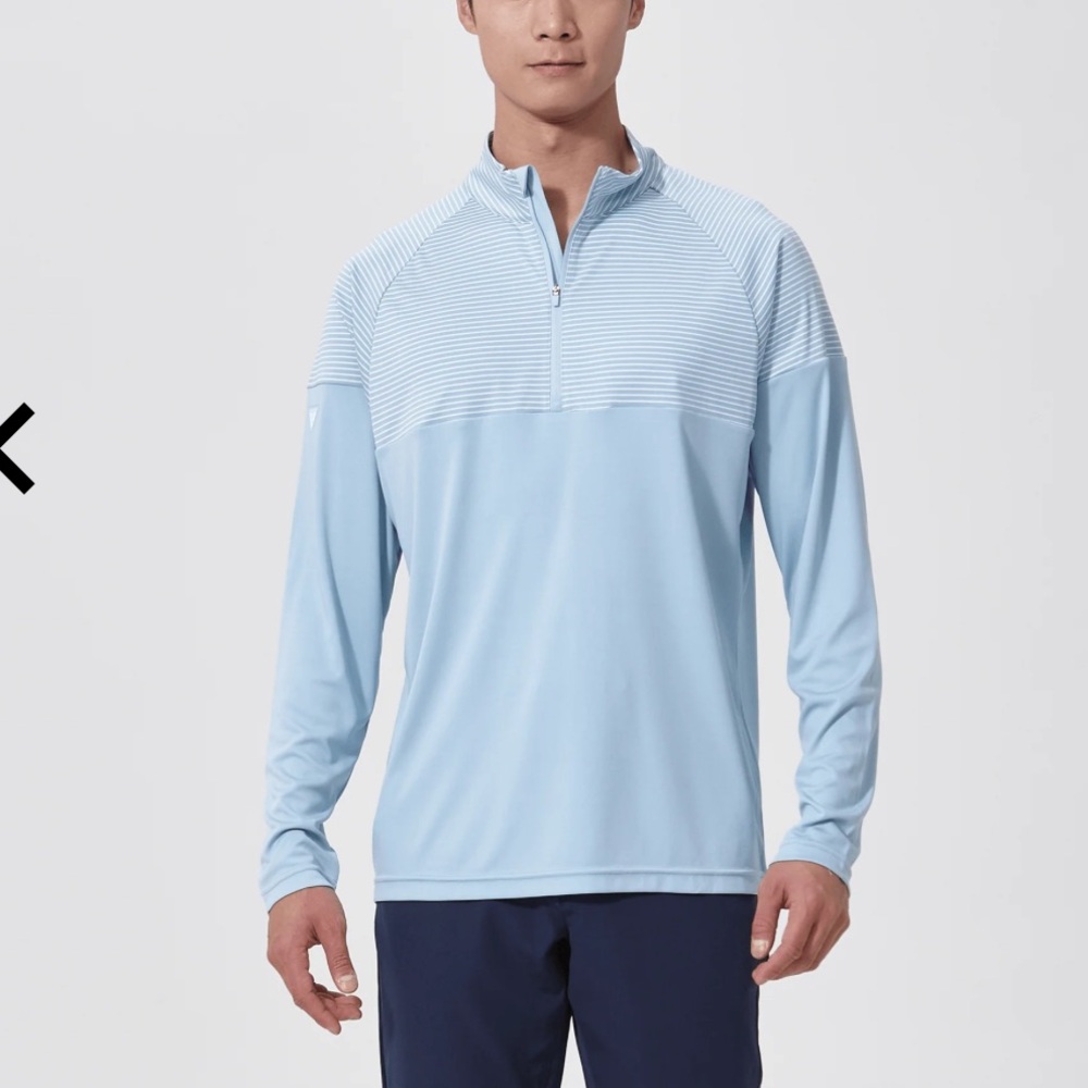 Levelwear classic Stripes Pullover Quarter Zip - PGA Logo - XL